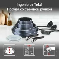 Набор посуды Tefal Ingenio Premier PTFE 12 предметов (04180890)