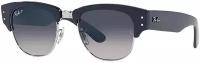 Мужские, женские солнцезащитные очки Ray-Ban RB 0316S 136678, цвет: черный, цвет линзы: серый, клабмастеры, ацетат