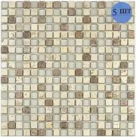 Мозаика (стекло, керамика, травертин) NS mosaic S-821 30,5x30,5 см 5 шт (0,465 м²)