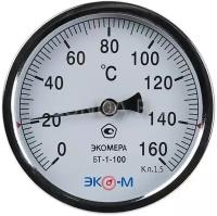 Эко-м Термометр биметаллический Экомера Бт-1-100, 0-160C, L=60 БТ-1-100-160С-L60