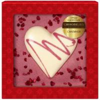 Шоколадное изделие "Сердце в шоколаде с малиной" в блистере 90 г