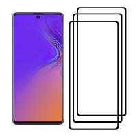 Комплект 2 стекла + 1 в подарок Full Glue Premium Krutoff для Samsung Galaxy A91/S10 Lite черное