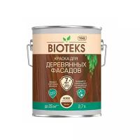 Краска фасадная алкидная по дереву Текс Bioteks белая основа А 2,7 л