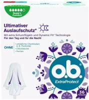 Тампоны женские гигиенические O.B. ExtraProtect Super + Comfort (obi/оби для женщин для интимной гигиены), 36 шт