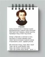 Блокнот А.С.Пушкин № 15