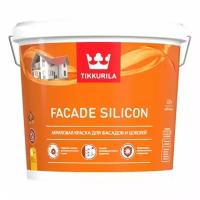 Краска акриловая Tikkurila Facade Silicon глубокоматовая белый 2.7 л 3.77 кг