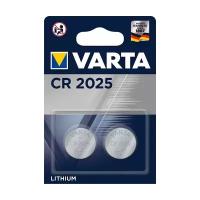 Батарейка Varta ELECTRONICS CR2025 BL2 Lithium 3V, 2 шт