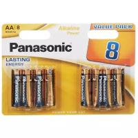 Батарейка Panasonic Alkaline Power AA/LR6, в упаковке: 8 шт