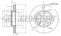 Диск тормозной Daewoo Nexia DOHC, Chevrolet Lanos; Opel Astra F, Vectra A, B передний R14" Zekkert