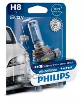 12360whvb1_лампа! Галогенная (H8) 12v 35w Wite Vision, Блистер, 1шт Philips арт. 12360WHVB1