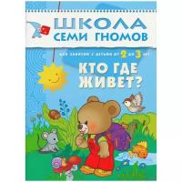 Школа Семи Гномов (Мозаика-Синтез) Денисова Д. 3 ШколаСемиГномов Развитие и обуч.детей от 2 до 3 лет Кто где живет? Кн.с карт.маской