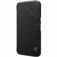 Чехол Nillkin Qin Leather Case для Motorola Moto G4 Plus Black (черный)