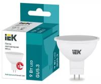 Лампа светодиодная MR16 софит 9Вт 230В 4000К GU5.3 IEK LLE-MR16-9-230-40-GU5