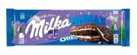 Шоколад Milka молочный с начинкой со вкусом ванили и печеньем Орео