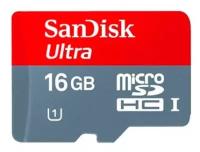 Карта памяти Sandisk Ultra microSDHC Class 10 UHS-1 80MB/s 16GB