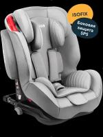 Автокресло JUNION Monti группа 1/2/3 (9-36 кг), Isofix, серый