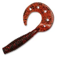 Dragon, Твистер Diver 2", 5см, 20шт, Red Black, Red glitter