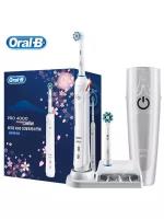 Ультразвуковая электрическая зубная щетка Oral B Pro 4000 3D Smartseries, белый