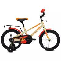 Детский велосипед FORWARD Meteor 16 (2021) серый/оранжевый (требует финальной сборки)