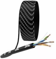 Кабель витая пара U/UTP кат.5E 4х2х24AWG solid CU PE Outdoor черн. (м) Эра Б0044431