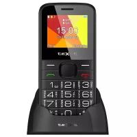 Мобильный телефон teXet TM-B201 1.77", 1000 мА·ч, micro-USB, черный