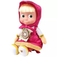 Мягкая игрушка Маша и медведь Маша 29см Мульти-Пульти в красном платье, пластиковое лицо, музыкальная