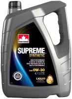 Синтетическое моторное масло Petro-Canada Supreme Synthetic 0W-30, 5 л, 4.47 кг, 1 шт