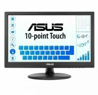 Монитор 15" ASUS VT168HR 1366x768, touch, 16:9, 5ms, 220cd/m2, 400:1, 90°/60°, HDMI, VGA, tilt, black