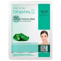 DERMAL Aloe Collagen Essence Mask Тканевая маска с коллагеном и экстрактом алоэ