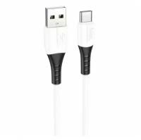 Кабель USB Type C, быстрая зарядка, 1 метр, силиконовый, передача данных / провод тип с для смартфона, шнур для телефона / Hoco. X82