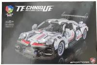 Конструктор автомобиль - спорткар Техник "TECHNIQUE, Racing Car NO.48002/ JIQILE", Porsche 911 492 деталей