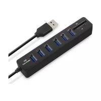 Переходник концентратор USB 2.0/3.1 combo 6 port HUB, cart reader micro SD/T-flash, SD/SDHC/SDXC