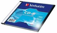 Диск cd-r verbatim 700mb 52x extra protection slim case 1шт