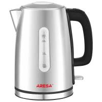 Чайник ARESA AR-3437, черный/серебристый