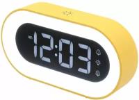 Часы электронные, CL-88YW, ARTSTYLE, желтые, со встр. аккум., ночником и будильником