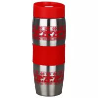 Термокружка Alpenkok Олени 400ml Red AK-04022A