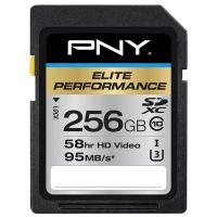 Карта памяти PNY Elite Performance SDXC class 10 UHS-I U3 256GB