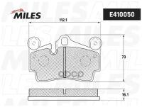 Колодки тормозные VOLKSWAGEN TOUAREG 03> PORSCHE CAYENNE 03> задние Miles E410050