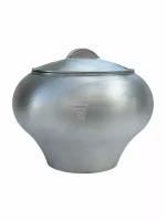 Горшок алюминиевый 4 литра с алюминиевой крышкой в комплекте для приготовления пищи на костре, в печи, в духовке