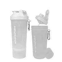 SmartShake NEW Slim 2 в 1 500 мл (SmartShake) Чистый белый