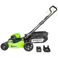 Электрическая газонокосилка Greenworks 2502707ub GD60LM51HPK4, 51 см