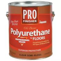 PRO Finisher Oil Base Polyurethane Профессиональный полиуретановый лак для пола полуглянцевый 3,78 л