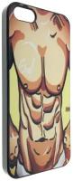 Чехол на смартфон iPhone 5/5S/SE накладка пластиковая с рисунком спортивного мужского торса