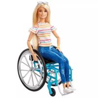Кукла Barbie Fashionistas в инвалидной коляске, GGL22