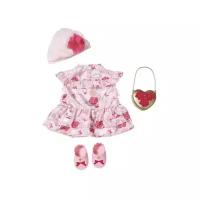 Zapf Creation Комплект одежды для куклы Baby Annabell Цветочная коллекция 702031 розовый