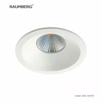 Встраиваемый неповоротный светильник RAUMBERG 6631 wh белый со встроенным светодиодным модулем