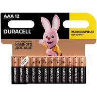 Батарейка Duracell Basic AAA, в упаковке: 12 шт