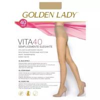 Колготки Golden Lady Vita, 40 den, размер 2/S, бежевый, серый