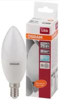 Лампа светодиодная OSRAM LED Star, 806лм, 9Вт, 4000К, нейтральный белый свет, Цоколь E14, Свеча