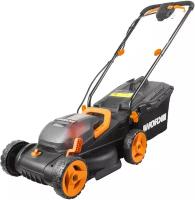 WORX Газонокосилка WORX WG779E 40V 34см аккумуляторная АКБ 2*2,5 Ач, двойное ЗУ 2x2A